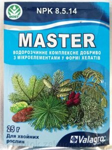 Master/Мастер для хвойных растений, 25г. - фото Master/Мастер для хвойных растений, 25г. от компании Агроволокно купить | Торфяные горшочки купить | Удобрения — 7 СОТОК - фото