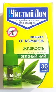 Жидкость для фумигатора от комаров Чистый Дом, с ароматом зеленый чай, 30 ночей - фото Жидкость для фумигатора от комаров Чистый Дом, с ароматом зеленый чай, 30 ночей от компании Агроволокно купить | Торфяные горшочки купить | Удобрения — 7 СОТОК - фото