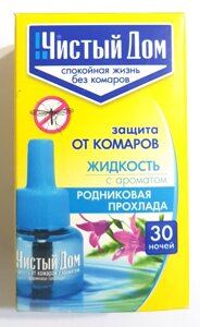 Жидкость для фумигатора от комаров и мух Чистый Дом, с ароматом родниковая прохлада, 30 ночей - фото Жидкость для фумигатора от комаров и мух Чистый Дом, с ароматом родниковая прохлада, 30 ночей от компании Агроволокно купить | Торфяные горшочки купить | Удобрения — 7 СОТОК - фото