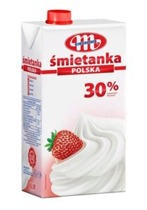 Вершки молочні Smietanka Mlekovita 30% 1 л.