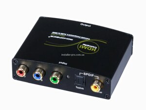 MP5971 Component Video, цифровий коаксіальний і цифровий оптичний перетворювач аудіо в HDMI