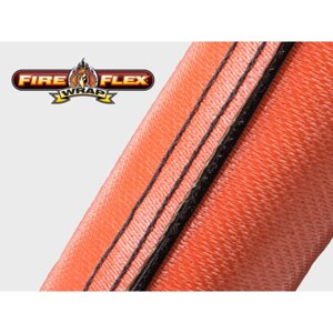 Techflex FIW4.00RD FireFlex Wrap Захищає дроти та шланги від високих температур, розмір - 101.6 mm