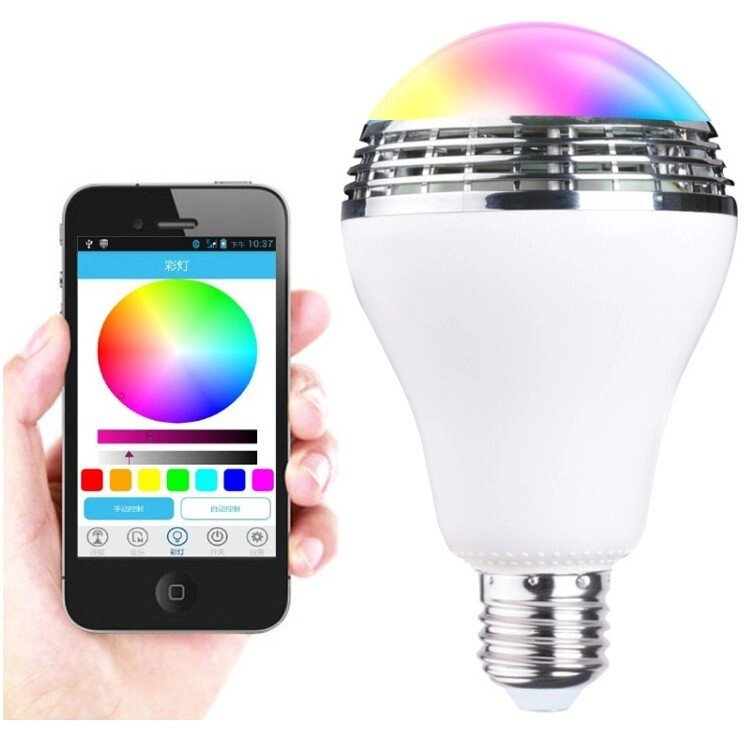 Лампа LED кольорова RGB з управлінням зі смартфона - акції