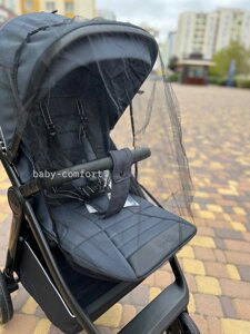 Антимоскітна сітка на дитячий прогулянковий візок чорний