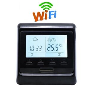 Wifi термостат для газового і електричного котла з LCD дисплеєм Minco Heat MK60L, чорний
