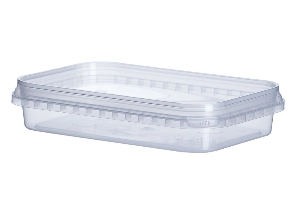 Тара 0.2 л пластикова харчова прямокутна від компанії Інтернет-магазин "VIDRO" - фото 1
