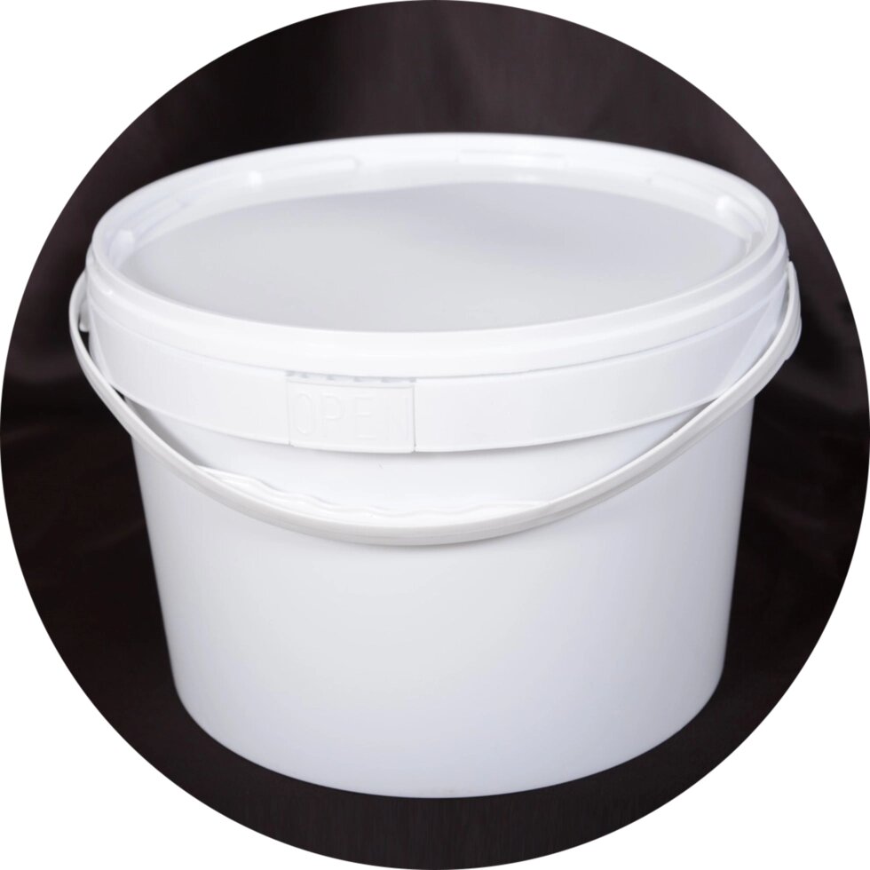 Відро пластикове харчове 16 л. (360х252мм) біле від компанії Інтернет-магазин "VIDRO" - фото 1