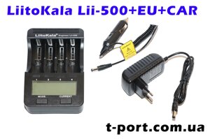 Зарядний пристрій для акумуляторів LiitoKala Lii-500+EU+CAR 4xNiMH/Cd/Li-ion 4x1A