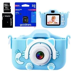 Фотоапарат для дітей Kruzzel Camera For Children Digital 32gb Photo Card 3 Mpx 5 ігр + карта 32 гб 22295