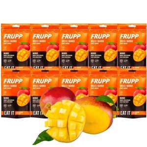 Ліофілізовані фрукти манго здорова перекуска для дітей 15г Frupp 10 штук