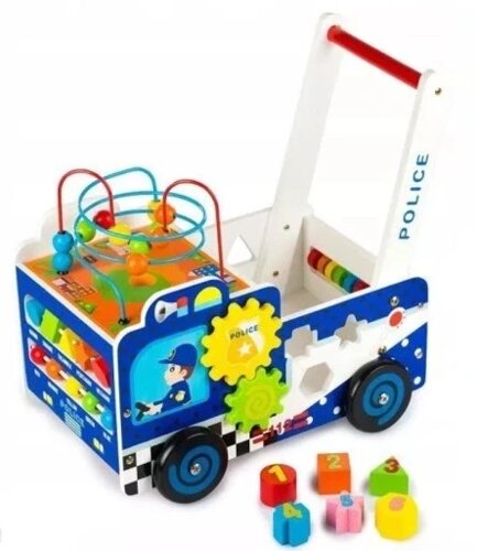 Толокач Ecotoys Hm013238 дерев'яні ходунки Pusher Cube Sorter Education