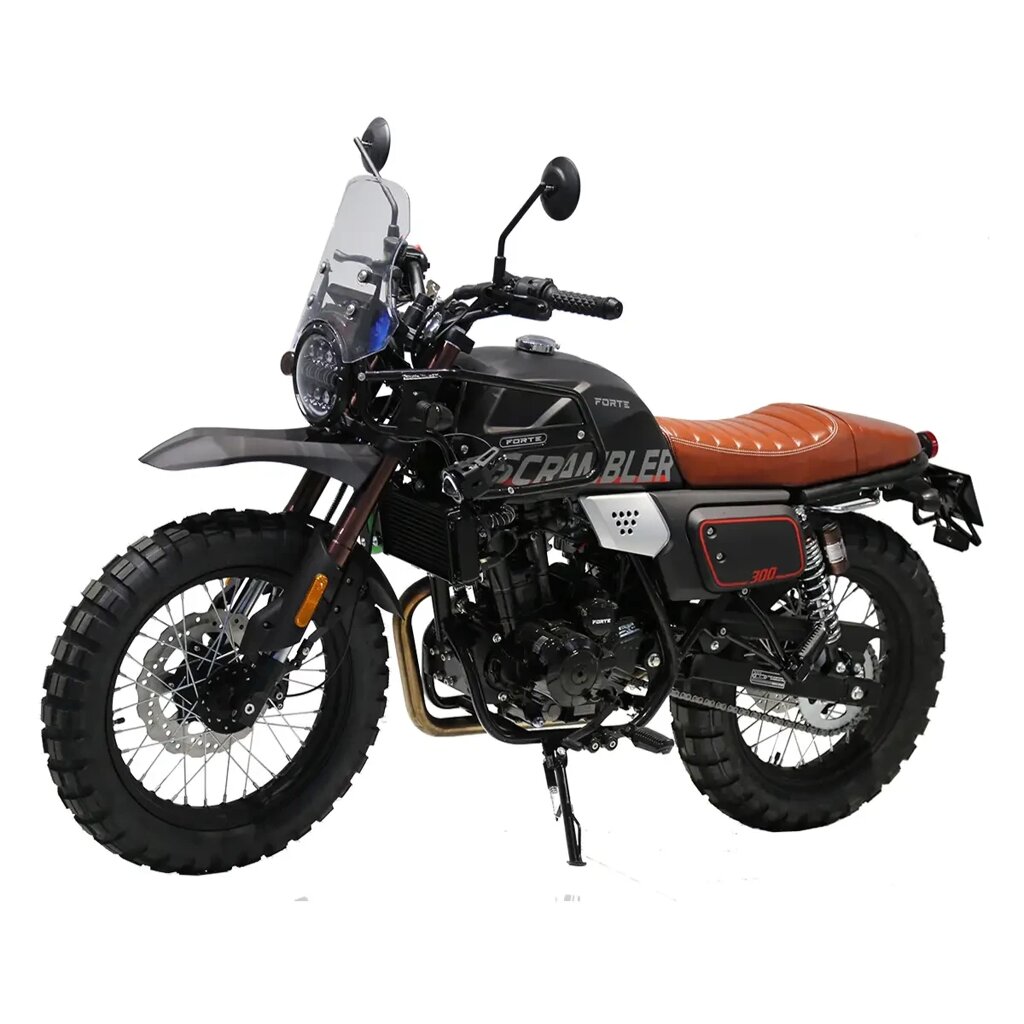 МОТОЦИКЛ Scrambler FT300-F6P Forte Об'єм 285 см3 шини 17''/17'' 29 к. с. купити в інтернет-магазині дешево від компанії Aba-Opt - фото 1