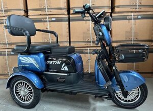 Електричний трицикл CORSO OSTIN 1200W-72V-23Ah GraFen шини 10"-10"