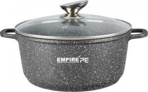 Каструля з антипригарним гранітним покриттям V 1.5 л Грей ( шт ).Aba-Opt