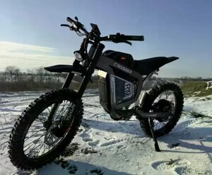 Електричний МОТОЦИКЛ CROSSER COSWHEEL R19 6000W-72V-40Ah шини 19"/19"