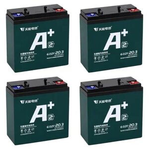 Акумулятор тяговий 12 V 20,3 Ah 6-DZF-20.3 (набір 4 шт.) для електроскутера