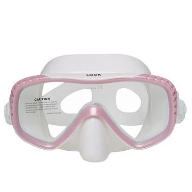 Маска для плавания Marlin LOOK розовая прозрачная - інтернет магазин