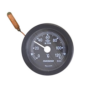 Термометр Pakkens, капілярний, 2 метри, діаметр 52 мм, 120°C