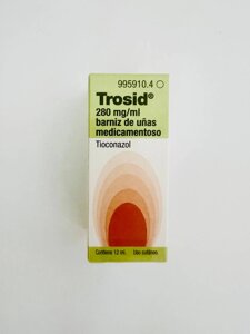Трозід 12 мл. Trosyd Pfizer (Тіоконазол) Лак Від Грибка Нігтів 28%Оригінал. Строк до 01.2026
