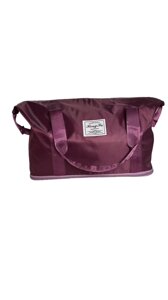 Дорожна сумка для подорожей для ручної поклажі Бордо колір 42*28см (12 см)22см