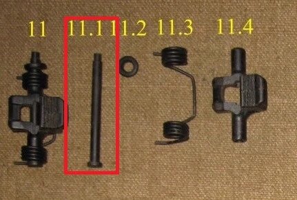 Вісь засувки кришки дулової коробки ПКМ від компанії Магазин "Голіаф" - фото 1