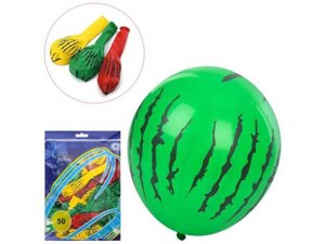 Кульки 12 (30 см) (50 шт. пач) 4 кольорі MK 5283 ТМ КІТАЙ