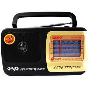 Радіоприймач KIPO KB-408, FM радіо, AUX, корпус пластмас, Black, BOX