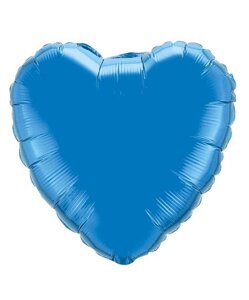 Кулька фольгована 18 серце синне 45 см. (5шт/пач) 833617 тм pelican