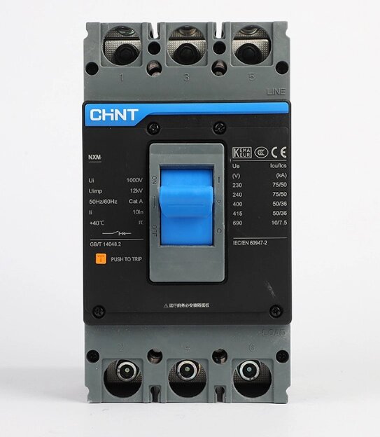 Автоматичний вимикач змінного струму CHINT NXM-400S-3300-400A, 3P, 400A, 415V, 50kA, 8kV від компанії Price Killer - фото 1