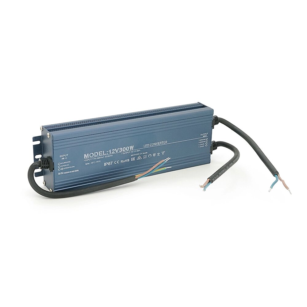 Імпульсний блок живлення герметичний (Led Converter)12V 300W, IP67, 235х35х73 мм, Box від компанії Price Killer - фото 1