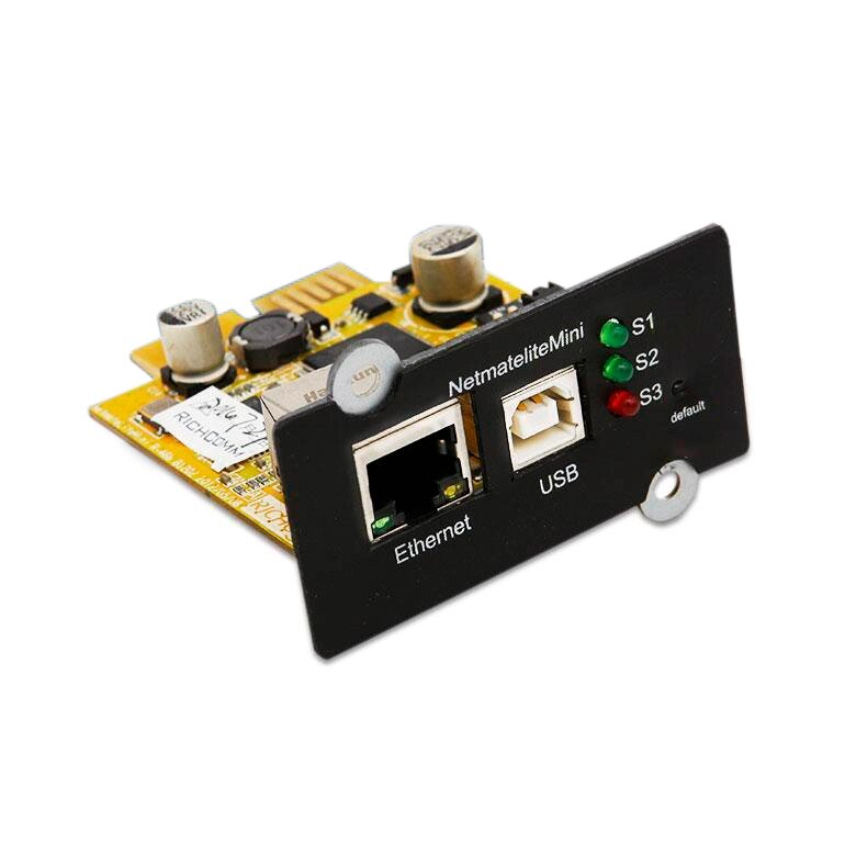 Карта віддаленого керування SNMP для ІБП, Lan, RS232, 12V, RC67504(NetmateLitemini) від компанії Price Killer - фото 1