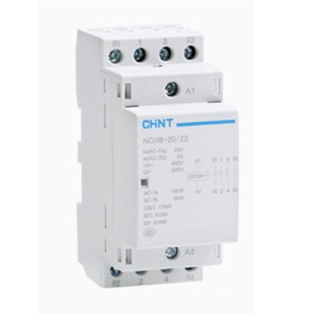 Контактор CHINT NCH8-20/22 220V,20А, 10kW, 2NC+2NO, на DIN-рейку, 85*65,5*36мм від компанії Price Killer - фото 1