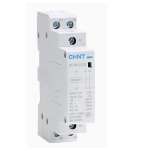 Контактор CHINT NCH8-25/02 220V,25А, 5kW, 2NC, на DIN-рейку, 85*65,5*18мм від компанії Price Killer - фото 1