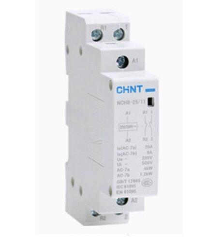 Контактор CHINT NCH8-25/11 220V,25А, 5kW, 1NC+1NO, на DIN-рейку, 85*65,5*18мм від компанії Price Killer - фото 1