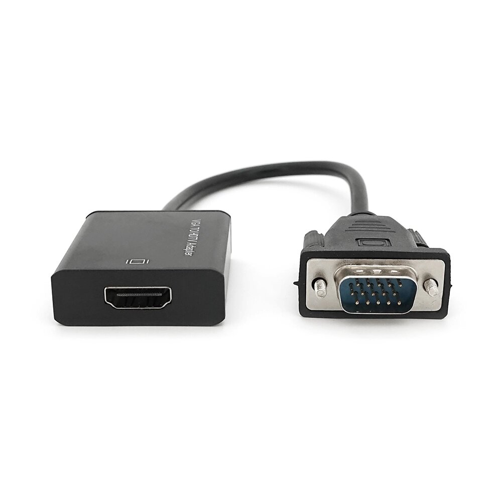 Конвертер VGA to HDTV Adapter + Audio + USB-Micro, Black, Full HD 1080P від компанії Price Killer - фото 1