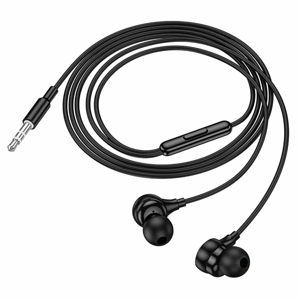 Навушники дротові HOCO M116, роз'єм Jack3.5, 1.2m, Black, Box від компанії Price Killer - фото 1
