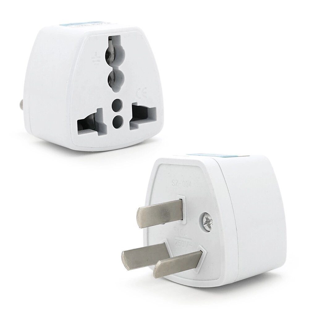 Перехідник на євророзетку TEFAL AU White, 3pin, 250V, 10A, в упаковці 20 штук, ціна за штуку, Q1000 від компанії Price Killer - фото 1