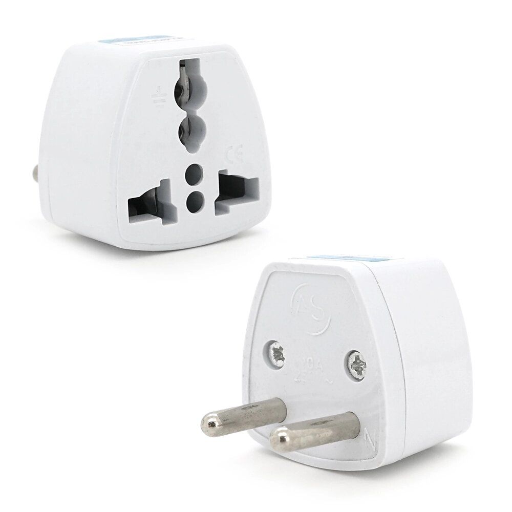 Перехідник на євророзетку TEFAL EU White, 2pin, 250V, 10A, в упаковці 20 штук, ціна за штуку, Q1000 від компанії Price Killer - фото 1