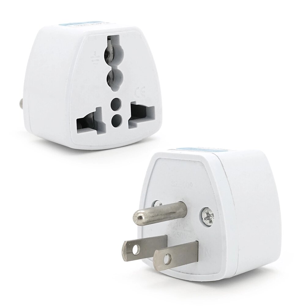 Перехідник на євророзетку TEFAL US White, 3pin, 250V, 10A, в упаковці 20 штук, ціна за штуку, Q1000 від компанії Price Killer - фото 1