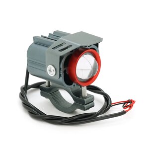 Світлодіодна фара для мотоцикла 35W, ближнє світло біле + дальнє світло біле + стробоскоп, 12-85V, 3800Lm, IP67,