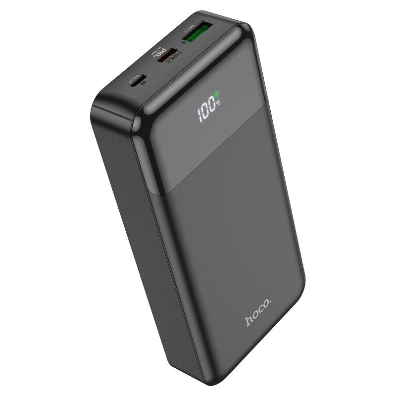Power Bank HOCO J102A 20000mAh, USB+Type-C, 20W, Black, 0.45kg від компанії Price Killer - фото 1