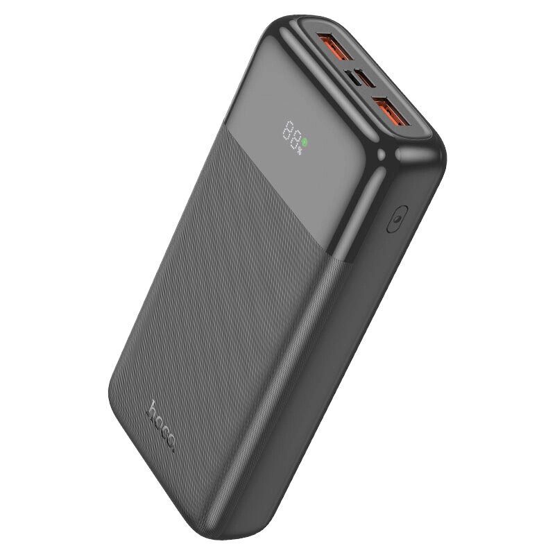 Power Bank HOCO J121A 20000mAh, 2USB+Type-C, 22.5W+PD20W, Black, 0.47kg від компанії Price Killer - фото 1