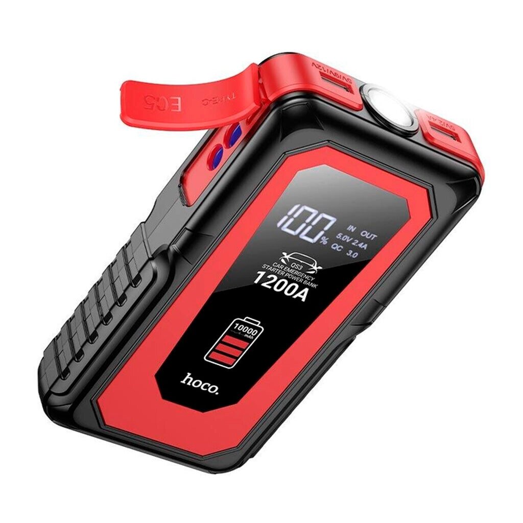Пусковий пристрій для акумулятора автомобіля JUMP STARTER HOCO QS3, Power Bank 10000mAh, Box від компанії Price Killer - фото 1