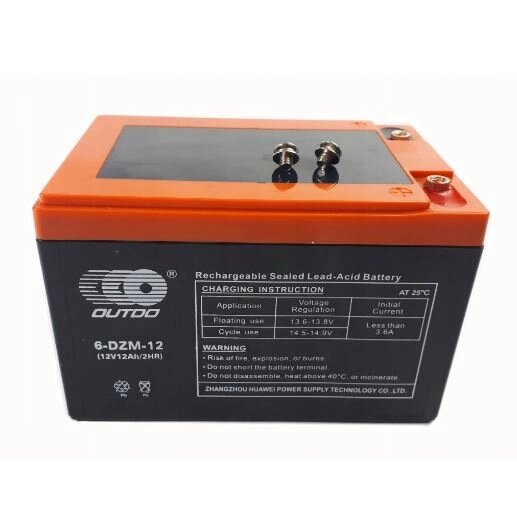 Тягова акумуляторна батарея AGM OUTDO 6-DZM-12, 12V 12Ah, ( 150 х 100 х 96 ), Q4 від компанії Price Killer - фото 1