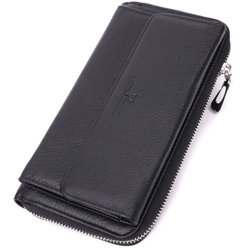Функціональний гаманець-клатч унісекс із натуральної шкіри ST Leather 22529 Чорний