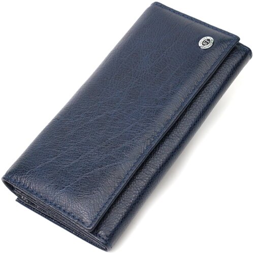 Місткий жіночий гаманець з натуральної шкіри ST Leather 19426 Синій