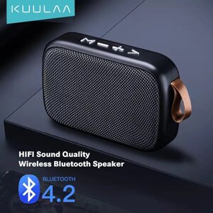 Бездротова Bluetooth-колонка Kuulaa з підтримкою FM-радіо, USB, microSD карт Black
