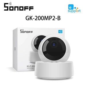 Бездротова поворотна Wi-Fi IP-камера SONOFF GK-200MP2-B нічне знімання, відеоняня