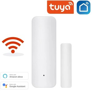 Бездротовий Wi-Fi датчик відчинення/зачиняння дверей Tuya, підтримка Alexa, Google Home