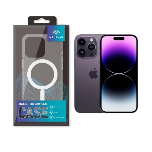 Чохол Monblan для iPhone 15 Pro Magnetic Crystal Series Transparent
